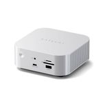 Satechi Thunderbolt 5 CubeDock™ Dock Station, 80Gbps/120Gbps (USB4 v2 Compatible), Built-in NVMe SSD Enclosure, 140W Charging, Multi-Displays up to 8K, 2.5GbE, USB-C/A 10Gbps, Active Cooling, Silver