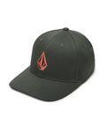 Volcom Men's Full Stone Flexfit Hat Baseball Cap, Dark Forest, S