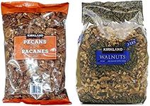 Kirkland Signature Pecan and Walnuts Bundle - Includes Kirkland Signature Pecan Halves (2.0 LB) and Walnuts (3 LB)