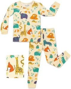 babee Reshinee Bamboo Viscose Toddler Kids Pajamas Set, Long Sleeve Boys