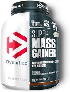 Dymatize Super Mass Gainer Rich Chocolate 2943g - Weight-Gainer Polvere + Carboidrati, Creapure Creatina, BCAA, Caseina