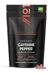 Organic Cayenne Pepper Capsules 650mg (per Capsule) – 100,000 Scoville Heat Units (SHU) – 90 Count - Capsicum Annuum – by Alpha01