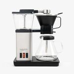 SimplyGoodCoffee THE BREWER - Plastic-Free. Coffee Maker/Coffee Machine. 8 Cup Automatic Drip Pour Over Coffee Brewer. Easy To Use, Gold Cup Standard. Black/Stainless Steel
