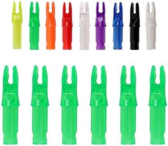 SOPOGER 50 Packs Archery Arrows Nocks - Arrow Inserts for Carbon Arrows .244/6.20mm Plastic Arrow Nocks for DIY Hunting Shooting (Green)