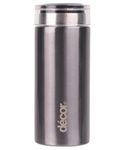 Décor Mini Stainless Steel Thermal Flask | Coffee Mug with Gloss Coating | 200ml - Graphite, 4 Hour hot Rating | 12 Hour Cold Rating