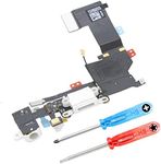 MMOBIEL Dock Connector Compatible with iPhone SE 2016 - Charging Port Flex Cable - Headphone Port/Microphone/Antenna Replacement - Incl. Screwdrivers - Black