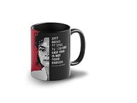 Lightning Hammerz Micheal Jackson Coffee Mug with Print | Printed Black Mug | Mug for Dancer | Gift for Friends |330ml, Microwave & Dishwasher Safe