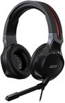 Acer Nitro Gaming Headset NHW820 - (Omni-Directional mic, Adjustable Size, 50 mm Drivers, 3.5 mm Jack, Black and red)