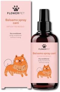 Flower Pet, Après-Shampooing Spray Concentré pour Chiens, sans Rinçage, Action Démêlante, Idéal pour Adoucir et Faire Briller Le Pelage, avec Extraits de Chanvre, Avoine et Guar, 200 ML