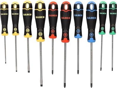 Bahco Fit - Juego de destornilladores con mango de colores, 10 unidades