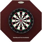 Dart-Stop 29 inch Burgundy Octagon Pro Dart Board Backboard | Wall Protector | Dartboard Surround