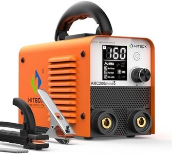 HITBOX Mini Stick Welder, 110V 2 in 1 ARC/Lift TIG Welding Machine, LCD Digital Display IGBT Inverter Welder,Portable Welder with Arc Force, Hot Start and Anti-Stick