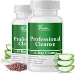 Dr Vitamin 15 Day Cleanse Gut Support - Detox Cleanse for Weight Management - All Natural Colon Cleanser for Bloating and Constipation Relief - Extra Calorie Loss with Healthy Probiotics - 60 Capsules