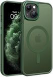 BENTOBEN iPhone 13 Case, iPhone 14 Case, Magnetic Skin-Friendly Touch Slim Matte Phone Cases Compatible with Magsafe, Ultra Thin Shockproof Full-Body Protective Cover for iPhone 13/14 6.1 inch, Green