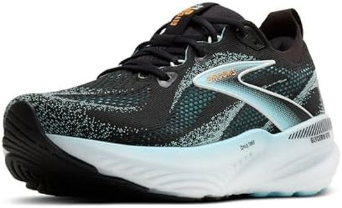Brooks Men’s Glycerin 22 Neutral Running Shoe, Black/Atomizer/Blazing Orange, 9.5
