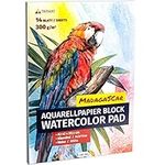 Tritart Watercolour Paper A2 300gsm - Professional Artists Water Colour Pad with 14 Sheets - Art Paper for Mixed Media - Acrylic Oil Gouache Pastels Paint & Sketch Drawing