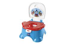 Fisher-Price Thomas & Friends 3-in-1 Toddler Potty Training Toilet and Step Stool with Music Sounds and Removable Seat Ring, HLV82