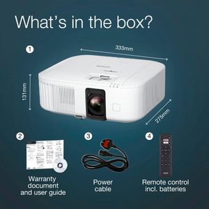 Epson 4K PRO-UHD Android TV Projector – 2,800 Lumen Home Cinema