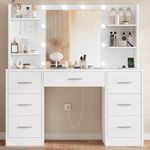 FIONESO Large Makeup Vanity, 42.1" 