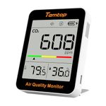 Temtop CO2 Monitor Indoor air Quality Monitor Portable CO2 Meter, CO2, Temperature, Humidity Home, Office or School