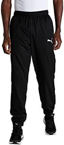 PUMA Men's Active Woven Pants, Black, L