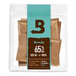 Boveda 65% Two-Way Humidity Control Packs For Aging & Long-Term Storage in Plastic & Wood Containers – Size 60 – 4 Pack – Moisture Absorbers – Humidifier Packs – Hydration Packets in Resealable Bag