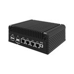 Micro Firewall Appliance, Mini PC, VPN, Router PC, Intel 12th Gen Core I3 N305, HUNSN RJ35, GPIO, TF Slot, HDMI, DP, 4 x 2.5GbE I226-V, Barebone, NO RAM, NO Storage, NO System