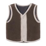 Toddler Baby Girl Boy Fall Winter Vest Double-Sided Fleece Thick Waistcoat Sleeveless Outerwear Kids Jacket