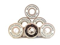 RS Pro Riders 8 X ALL WEATHER BEARINGS CERAMIC Si3N4 & STAINLESS STEEL ABEC 9 (8x22x7mm) 608 SKATEBOARD LONGBOARD STUNT SCOOTER SKATE ROLLER HOCKEY DERBY
