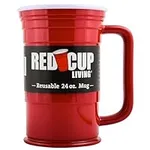 Red Beer Party Mug Glass Tumbler | 