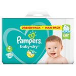 Pampers Baby-Dry Nappies Size 4 9kg-14kg Pack of 3 (1 x 102 Nappies)