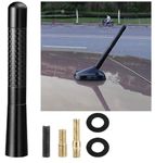 SARTE Aluminium Carbon Fiber Car Auto AM/FM Replacement Radio Aerial Antenna with Screw Compatible with Only Rear Roof Car Antennas