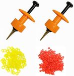 (Orange) - Drcfiser 2X Pellet Bander Tool Micro Bait Bands Banding Match Coarse Fishing Terminal Tackle Set w/ 600 Bands