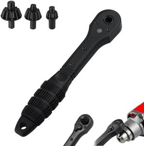 Pewosrid Drill Chuck Ratchet Spanner – Ratchet Chuck Key for Drill & Power Tools – 2-in-1 Universal Wrench for Quick Tightening & Loosening (1)
