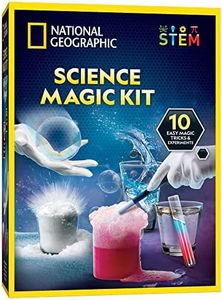 NATIONAL GEOGRAPHIC Magic Chemistry Set - Science Kit for Kids with 10 Amazing Magic Tricks, STEM Projects and Science Experiments, Science Toys, Great Gift for Boys and Girls 8-12 (Amazon Exclusive)