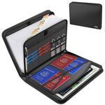 Hontom Document Organiser,13 Pockets Fireproof Expanding File Folder with Multi Pockets,Portable Business Fire Safe Important Document Organiser Folder with Zipper for A4 Documents and File