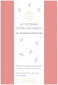 Promptly Journals, A Complete Childhood History Journal (Dusty Rose) - A Prompted Journal for Pregnancy through Age 18, Pregnancy Journal and Baby Book, Baby Memory Book