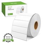 Nelko Genuine 3" x 1" Direct Thermal Label, Self-Adhesive Barcode Labels Compatible with Nelko PL70E Label Printers, BPA & BPS Free, 1000 Labels (Commercial Grade)