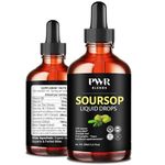 Soursop Liquid Drops - Antioxidant-Rich Immunity Booster with Soursop Fruit, Leaves, Annona Muricata, Laxman Phal, Guyabano, and Hanuman Phal Extracts - 50ml