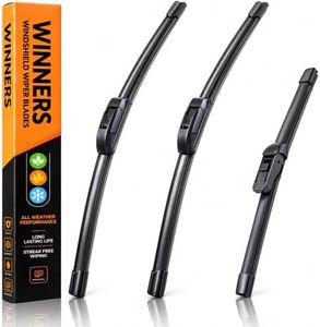 Windshield Wiper Blades for Hyundai Tucson 2025 2026 | OEM Fit Front and Rear Wipers, All-Season Beam Style, Direct Replacement Kit (Pack of 3)