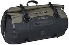 Oxford Aqua T30 Motorcycle Roll Bag Khaki/Black Bike Luggage Waterproof