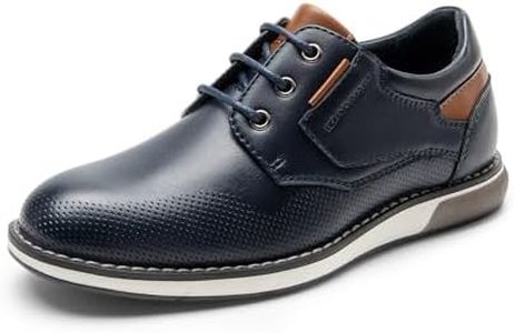 Bruno Marc Boy's Casual Dress Oxford Comfort Uniform Formal Fashion Sneaker Shoes,Size 1 Little Kid,Navy,SBOX2404K