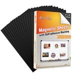 STONE CITY Adhesive Magnetic Sheets 4X6 Inch, 15 Pack, Magnet Sheets with Adhesive Backing, Flexible Magnet Sheets for Crafts, Photos, Fridge, Cuttable Magnetic Sheets