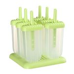 Ebbstone Popsicle Ice Mold Maker Set of 6 Pcs/Set Ice Lolly Cream Maker Mold DIY Popsicle Mould Frozen Ice Pop Molds Popsicle Candy Kulfi Mold Reusable Ice Pop Maker