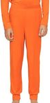 Boy's Oh So Soft Cuffed Joggers Orange X-Small