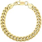 KRKC&CO Men’s Bracelets, Flat-Cut C