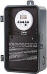 NSi Industries TORK DTU40 Indoor/Outdoor, 7-Day 40-Amp Universal Multi-Volt Digital Appliance Timer - 24-Hour Programming - Multiple On/Off Settings - 120-277-Volt - Compatible with Incandescent/Compact Fluorescent/LED - Automatic Voltage Detection