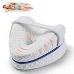 BEAUTRIP Leg Pillow | Ergonomic Side Sleeping Pillows | Memory Foam Knee Pillow with Strap for Side Sleeper | Leg Support Cushion with Removable and Washable Cover
