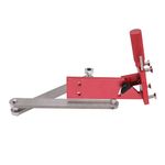 Zerodis Adjustable Lawn Mower Blade Sharpener Tool Kit 15-45 Degree for Straight and Standard Blades in Premium Red Aluminum Alloy Material