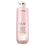Olay Super Serum Body Wash for Extra Dry Skin, Serum Complex for Luminous Skin, 547 mL